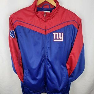 NFL Team Apparel New York Giants Large Full Zip Sweatshirt GIII Carl Banks